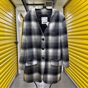 Moschino Cheap and Chic Wool Plaid Blazer